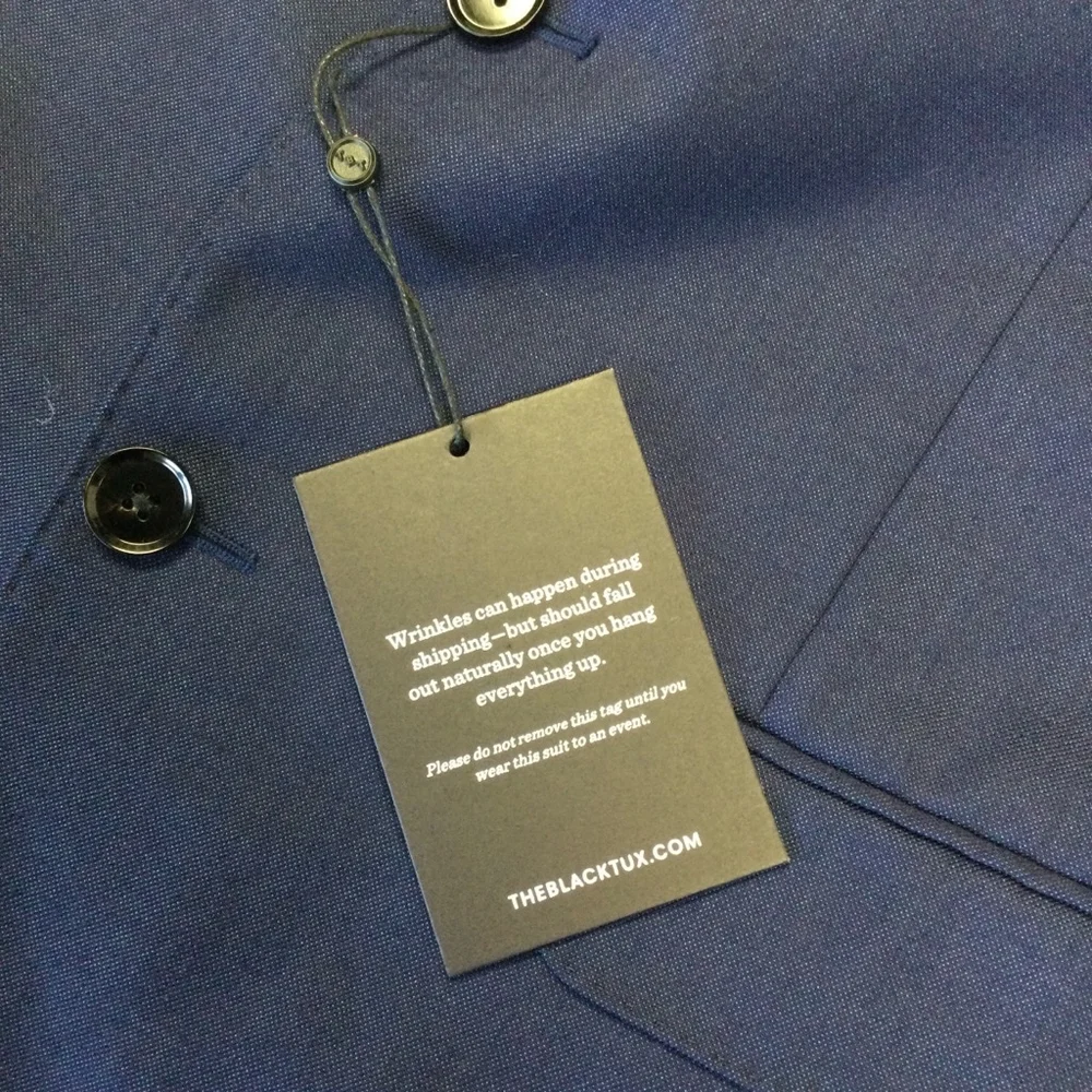 Men's The Black Tux Blazer Blue Italy tollegno‎ 1900